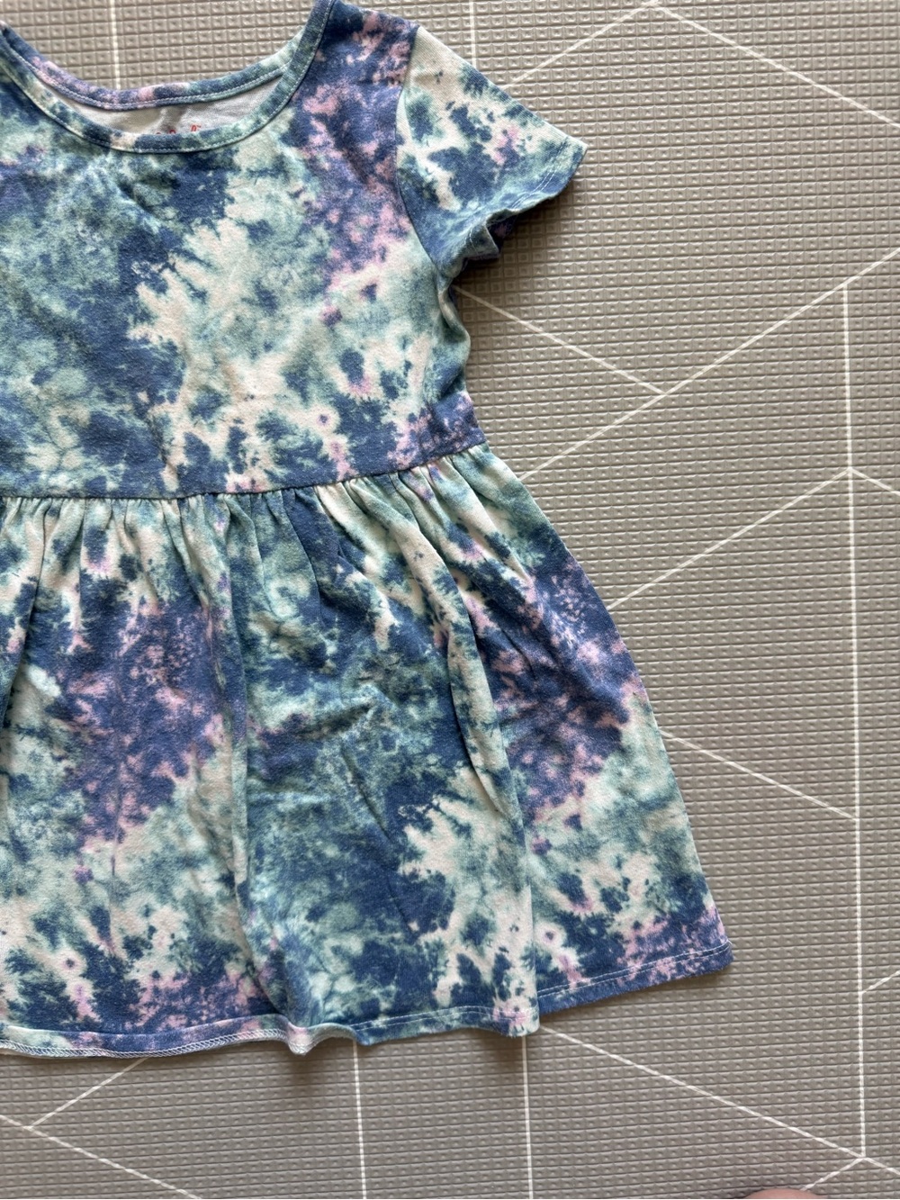 Cat & Jack|Baby girl/toddler Tie-Dye Short Sleeve Kids Dress in blue•••size 4T